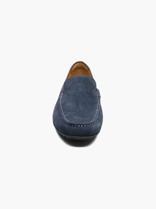 Men\'s Florsheim Motor Venetian Loafer in Navy/Brown. 13412-414